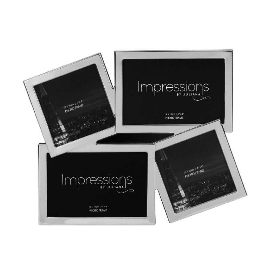 Homewares Impressions | Impressions Silver Plated Overlapping Multi Photo Frame