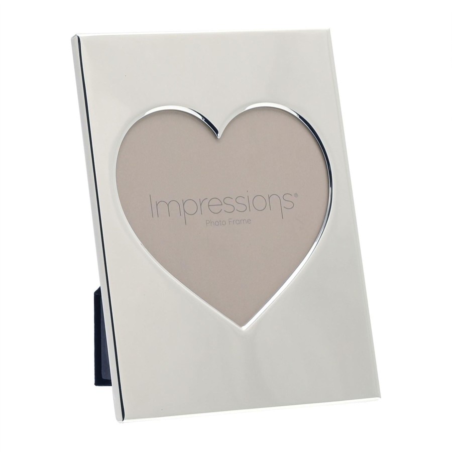 Homewares Impressions | Impressions Heart Aperture Metal Plated Frame