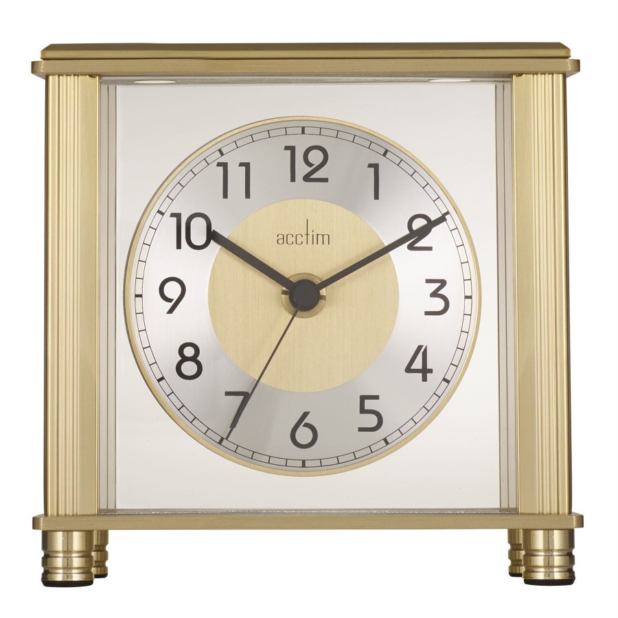 Homewares Acctim | Acctim Hampden Brass Effect Mantel Clock