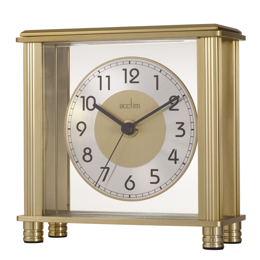 Homewares Acctim | Acctim Hampden Brass Effect Mantel Clock