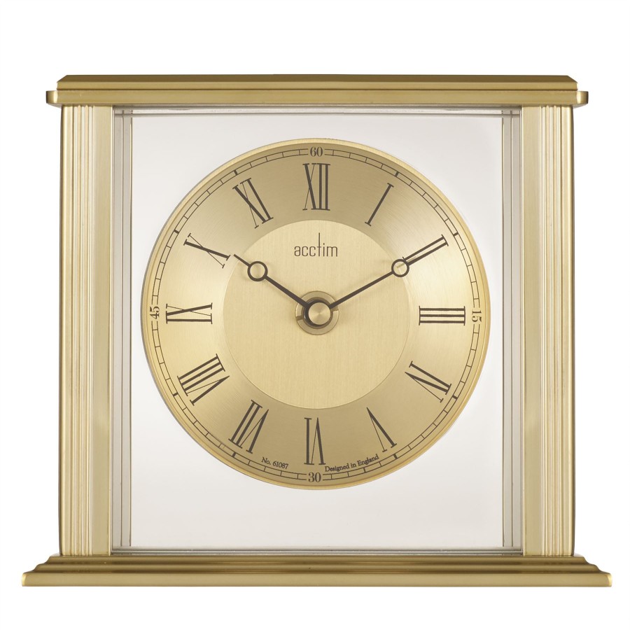 Homewares Acctim | Acctim Gayhurst Brass Effect Mantel Clock