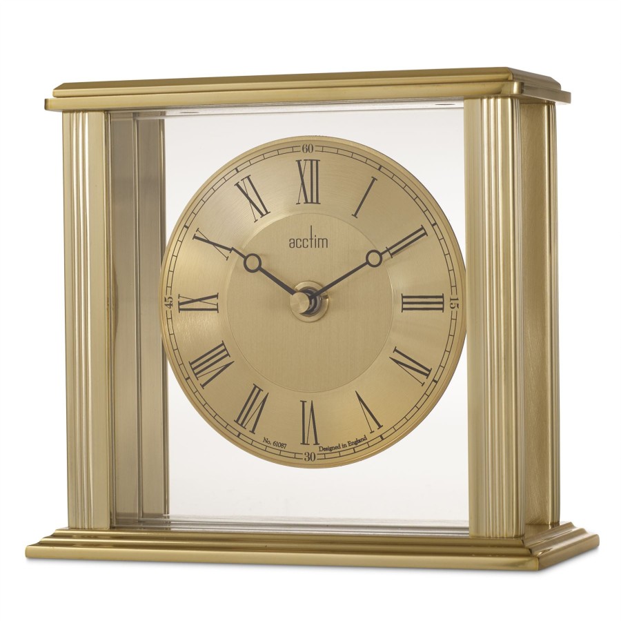 Homewares Acctim | Acctim Gayhurst Brass Effect Mantel Clock