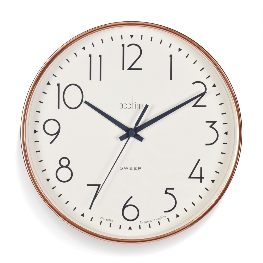 Homewares Acctim | Acctim Earl Wall Clock In Copper