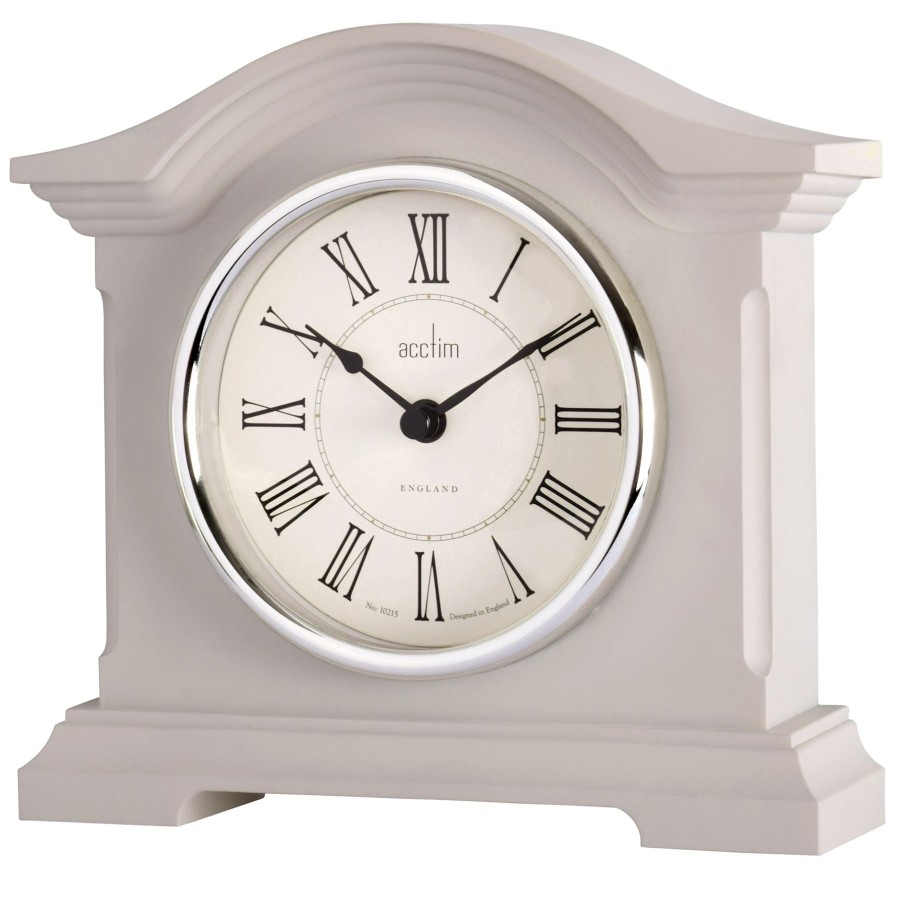 Homewares Acctim | Acctim Cliffburn Mantel Clock In Taupe