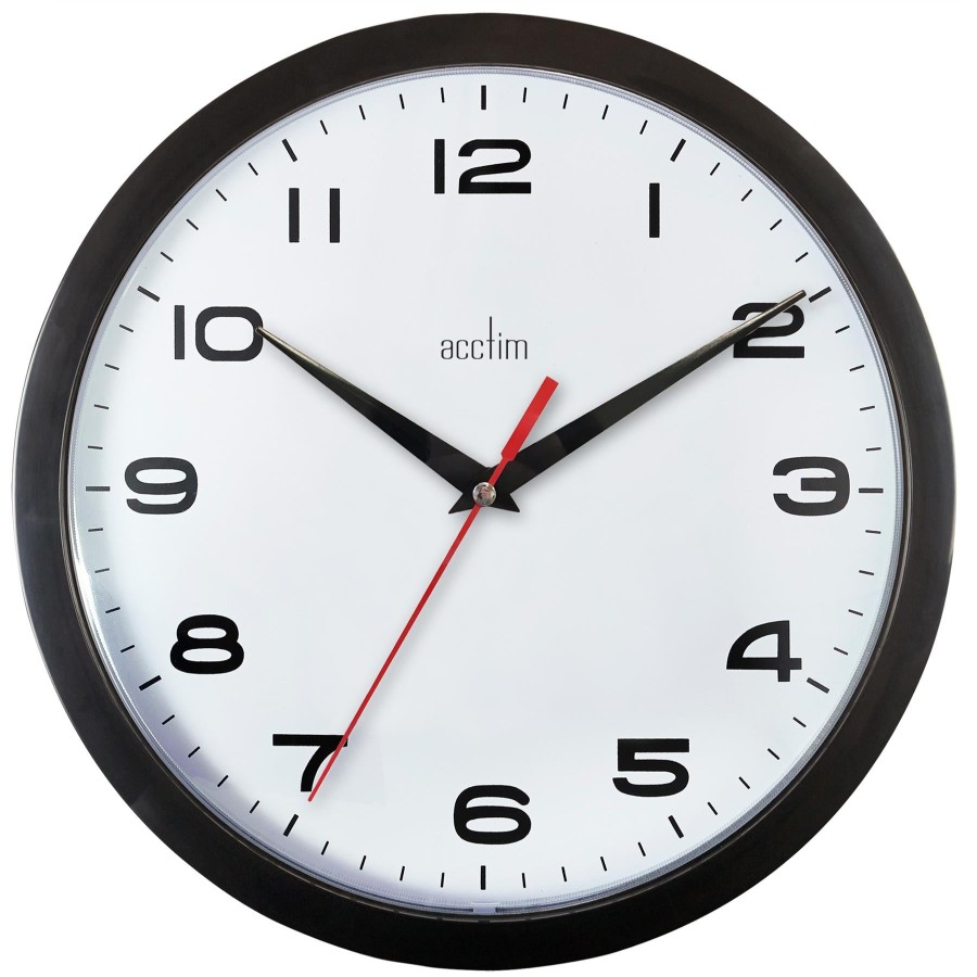 Homewares Acctim | Acctim Aylesbury 25Cm Wall Clock In Black