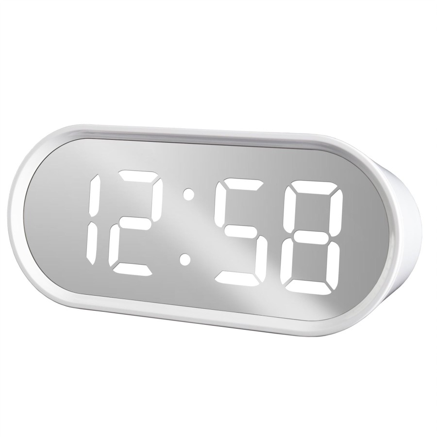 Homewares Acctim | Acctim Cuscino Digital Alarm Clock In White