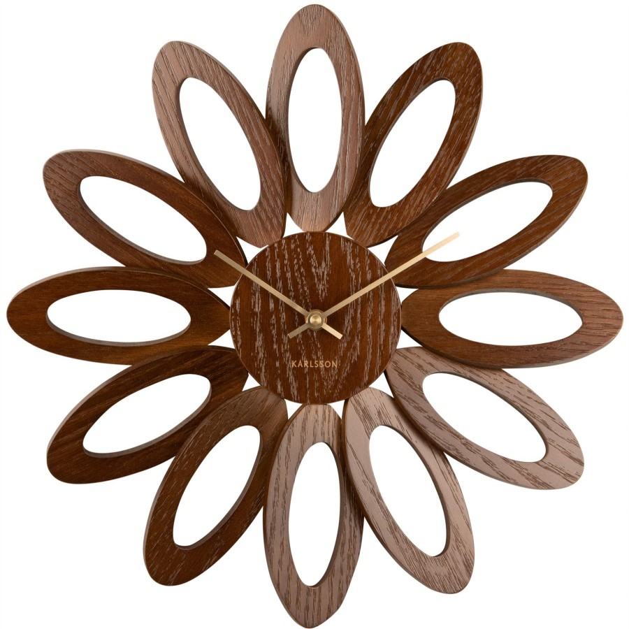 Homewares Karlsson | Karlsson Fiore Wood Veneer Wall Clock