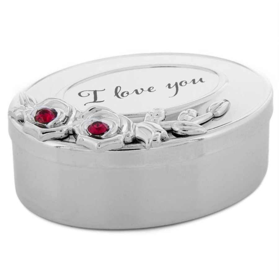 Gifts Crystocraft | Crystocraft Trinket Box With Crystals From Swarovski Small Keepsake