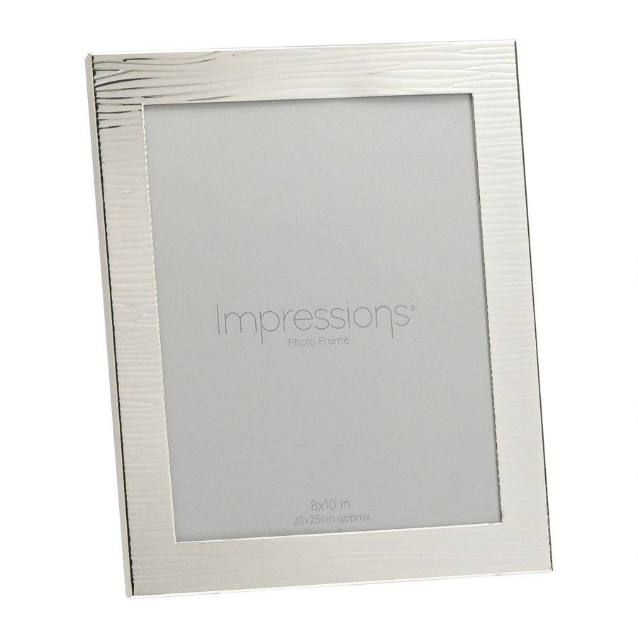 Homewares Impressions | Impressions Ripple Texture Silverplated Picture Frame