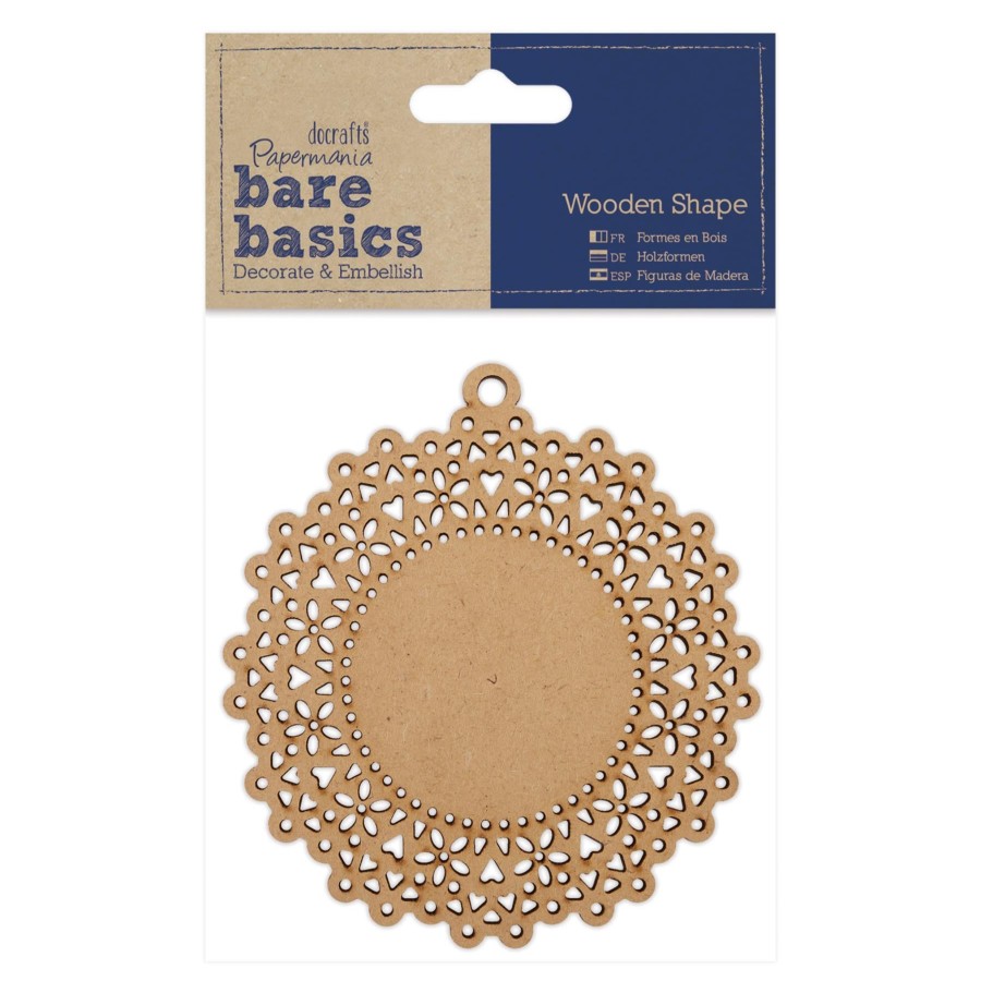 Gifts Docrafts | Docrafts Wooden Shape Doily Hanging Circle