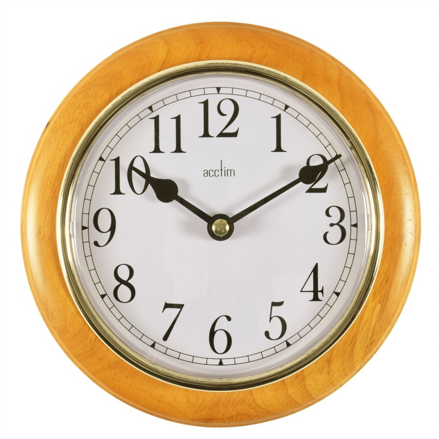 Homewares Acctim | Acctim Maine 20Cm Wall Clock In Cherry