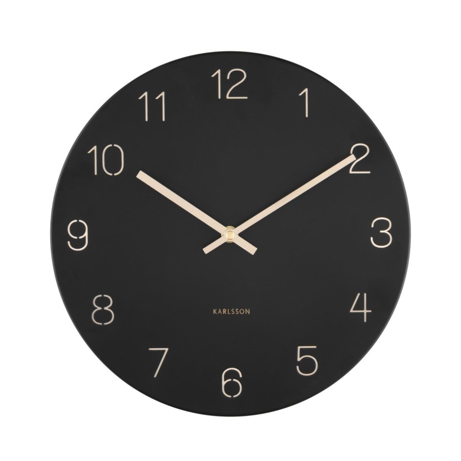 Homewares Karlsson | Karlsson Charm Engraved Numbers Small 30Cm Wall Clock