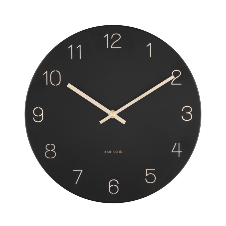 Homewares Karlsson | Karlsson Charm Engraved Numbers Small 30Cm Wall Clock