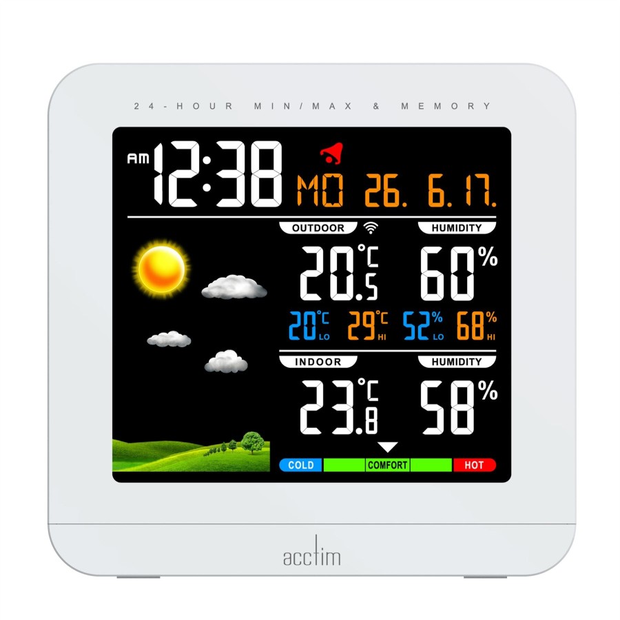 Homewares Acctim | Acctim Wyndham Colour Screen Weatherstation