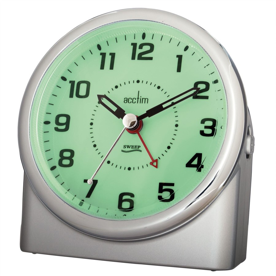 Homewares Acctim | Acctim Central Analogue Alarm Clock In Silver