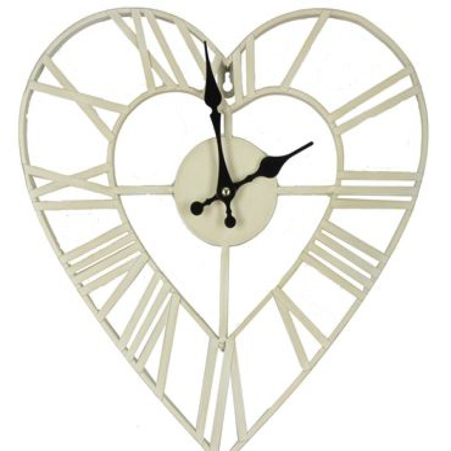 Homewares Hometime | Hometime Metal Heart Wall Clock