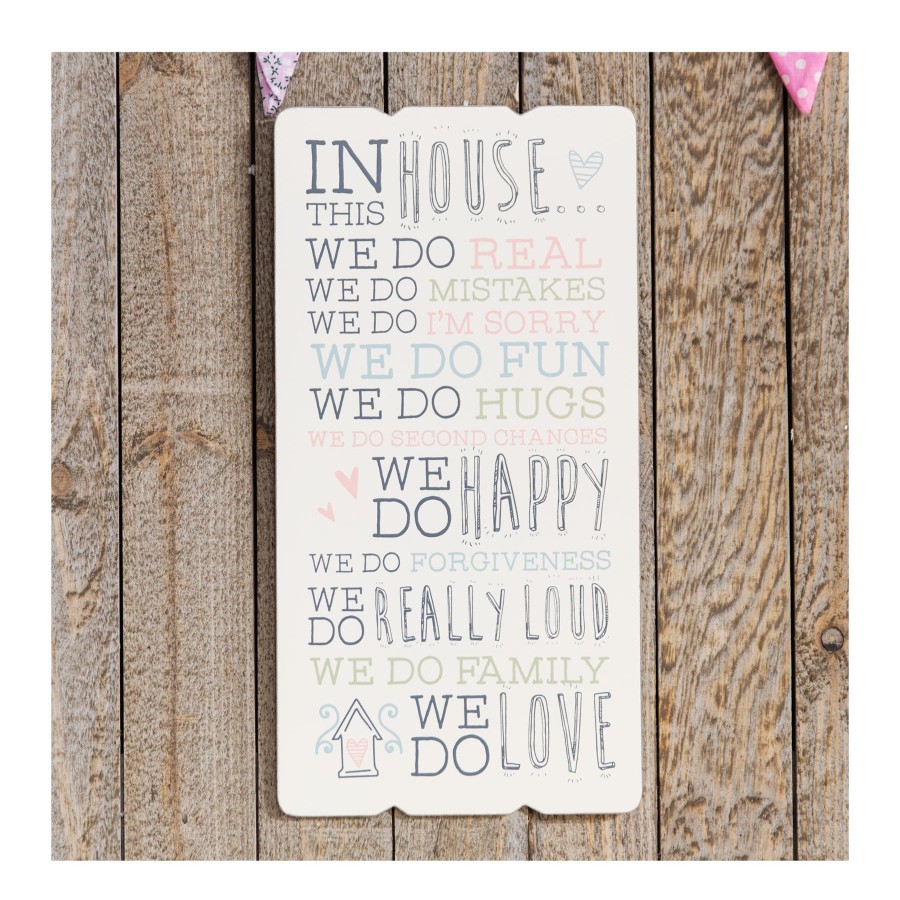 Gifts Love Life | Love Life House Sentiment Wall Plaque