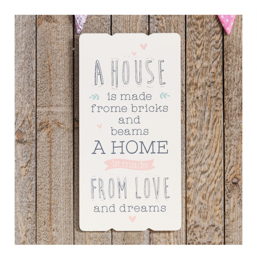 Gifts Love Life | Love Life House Sentiment Wall Plaque