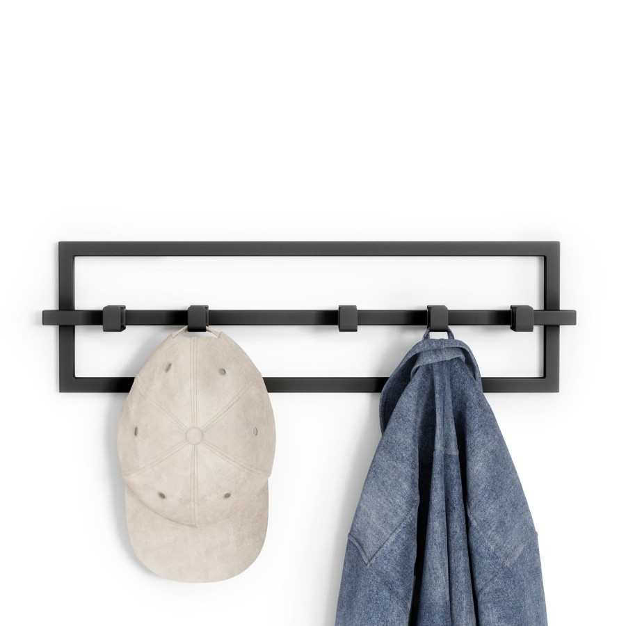 Homewares Umbra | Umbra Cubiko 5 Hook Wall Mounted Coat Rack