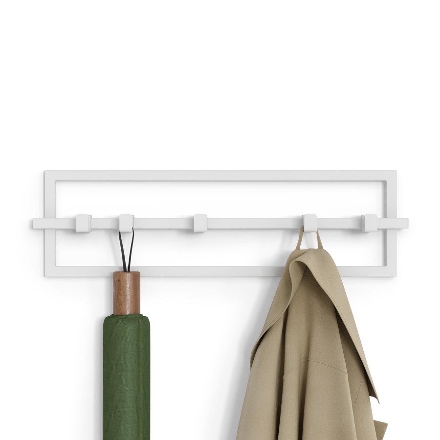 Homewares Umbra | Umbra Cubiko 5 Hook Wall Mounted Coat Rack