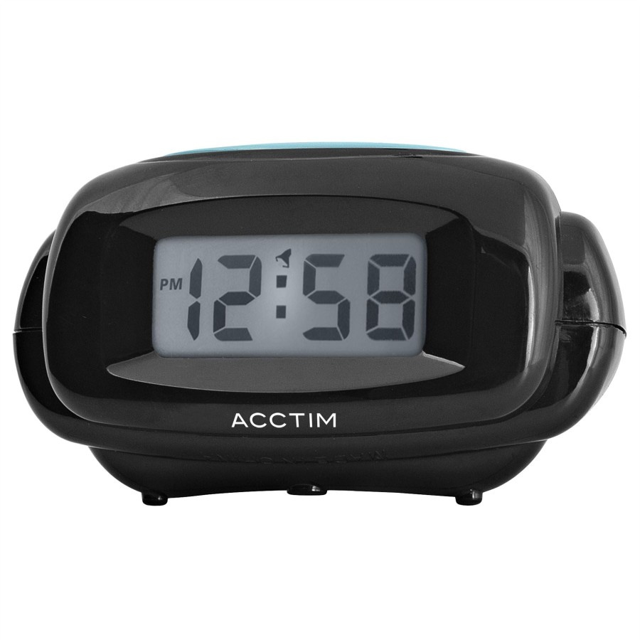 Homewares Acctim | Acctim Aura Digital Alarm Clock In Black