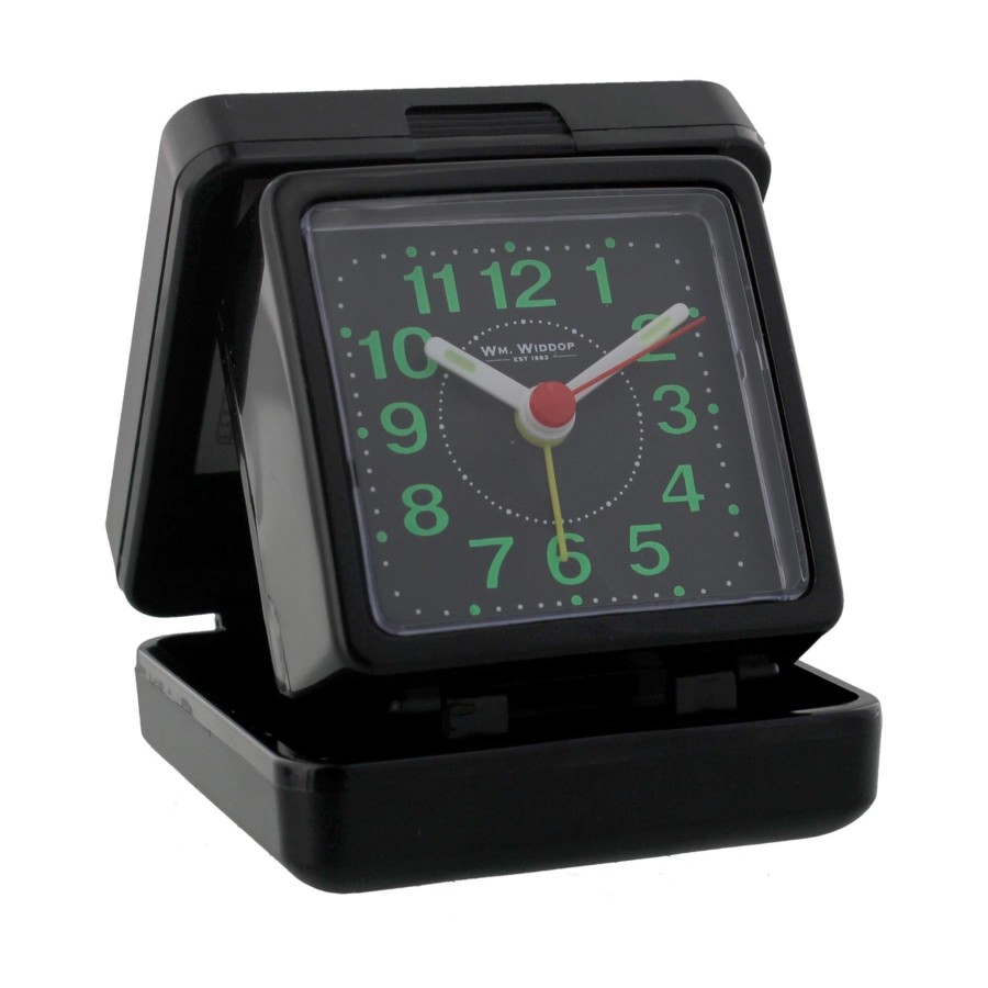 Homewares Wm.Widdop | Wm.Widdop Square Fold Up Travel Alarm Clock