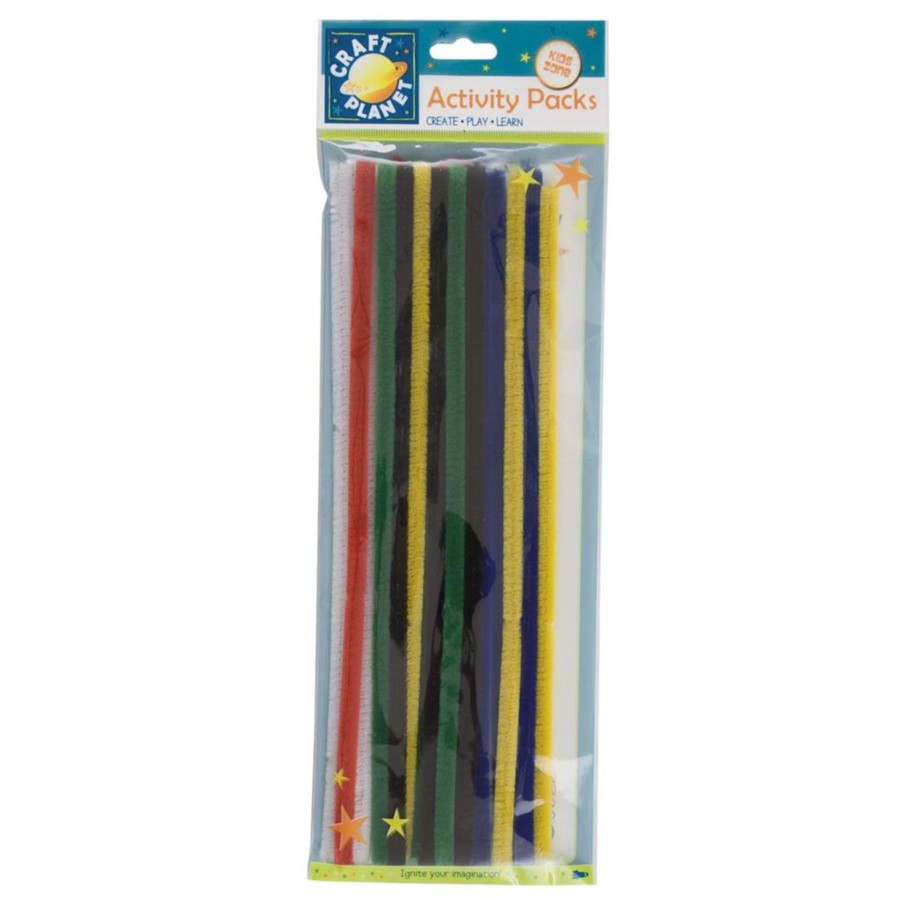 Gifts Craft Planet | Craft Planet Chenille Stems / Pipe Cleaners 30Cm Packs Of 20