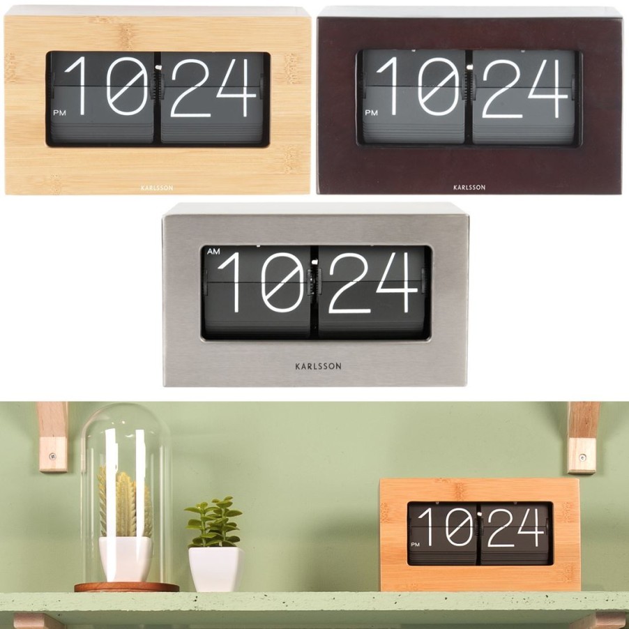 Homewares Karlsson | Karlsson Boxed Flip 21Cm Table Clock