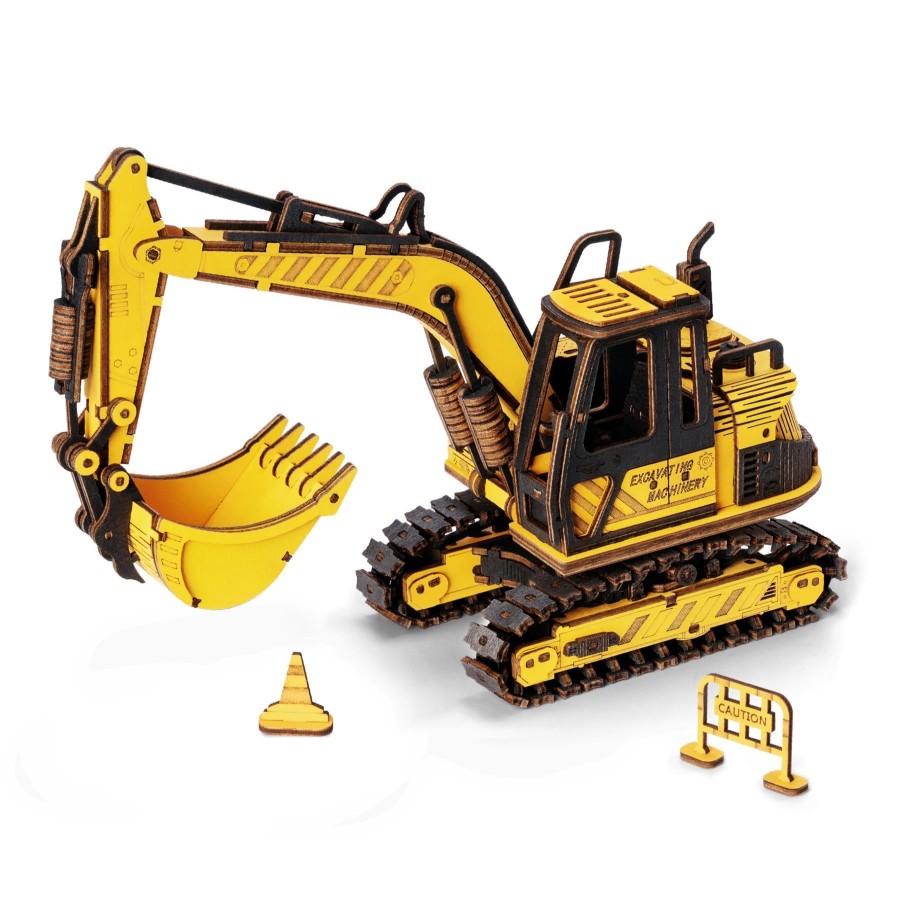 Gifts Robotime ROKR | Robotime Rokr Self Build 3D Model Kit - Construction Vehicles