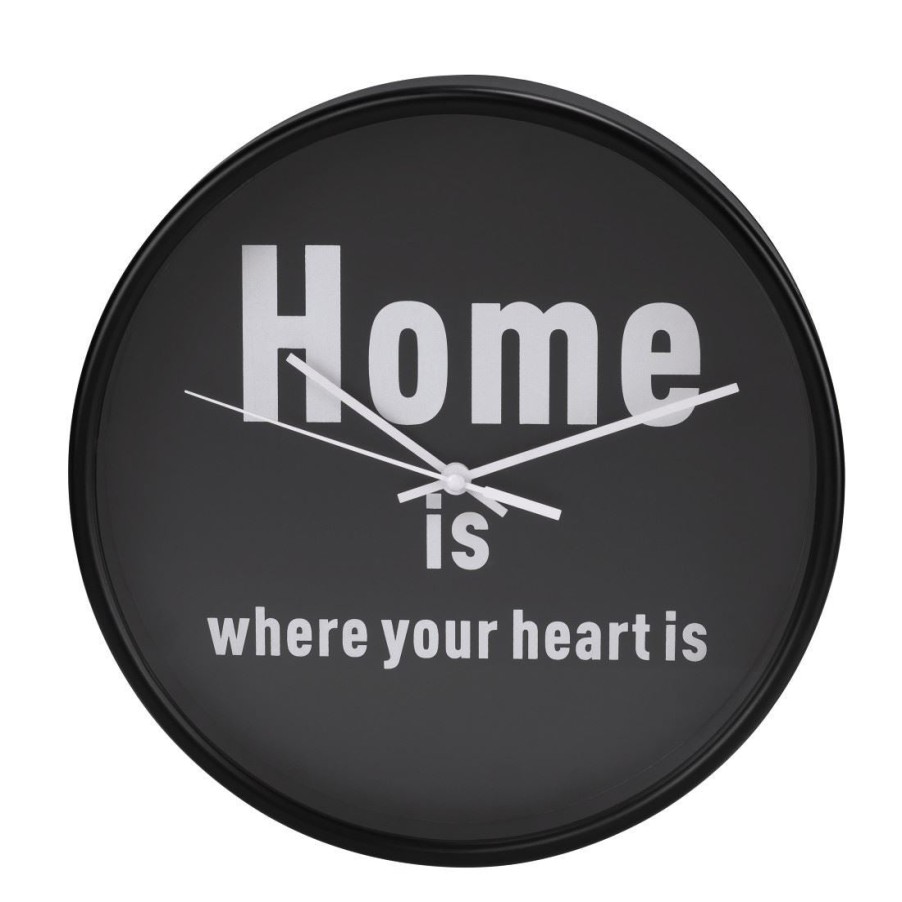 Homewares Hama | Hama Click Home Is Where Your Heart Is 26Cm Wall Clock