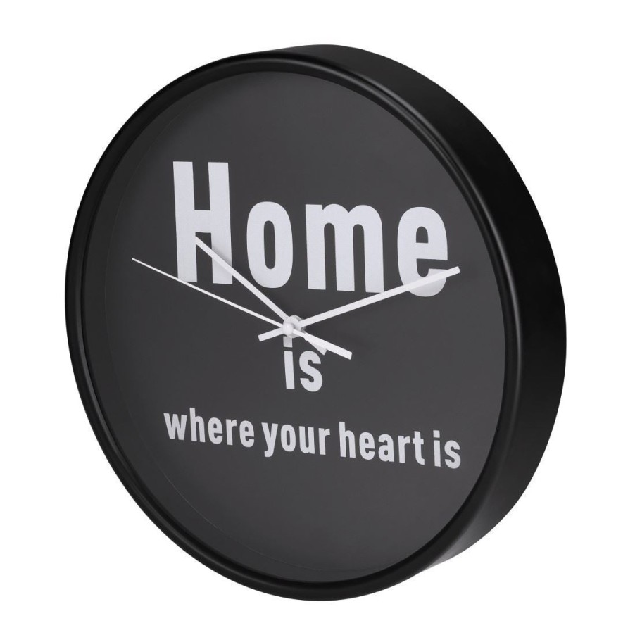 Homewares Hama | Hama Click Home Is Where Your Heart Is 26Cm Wall Clock