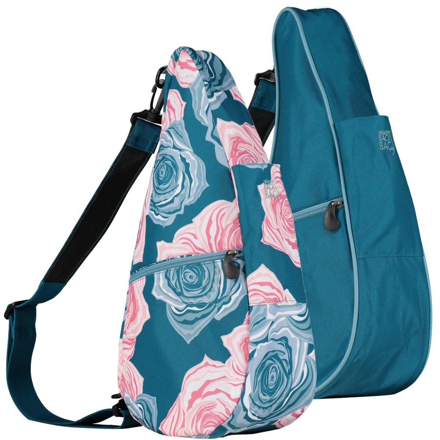 Handbags & Accessories Healthy Back Bag | Healthy Back Bag Print Reversible Small Shoulder Bag Blue Wave