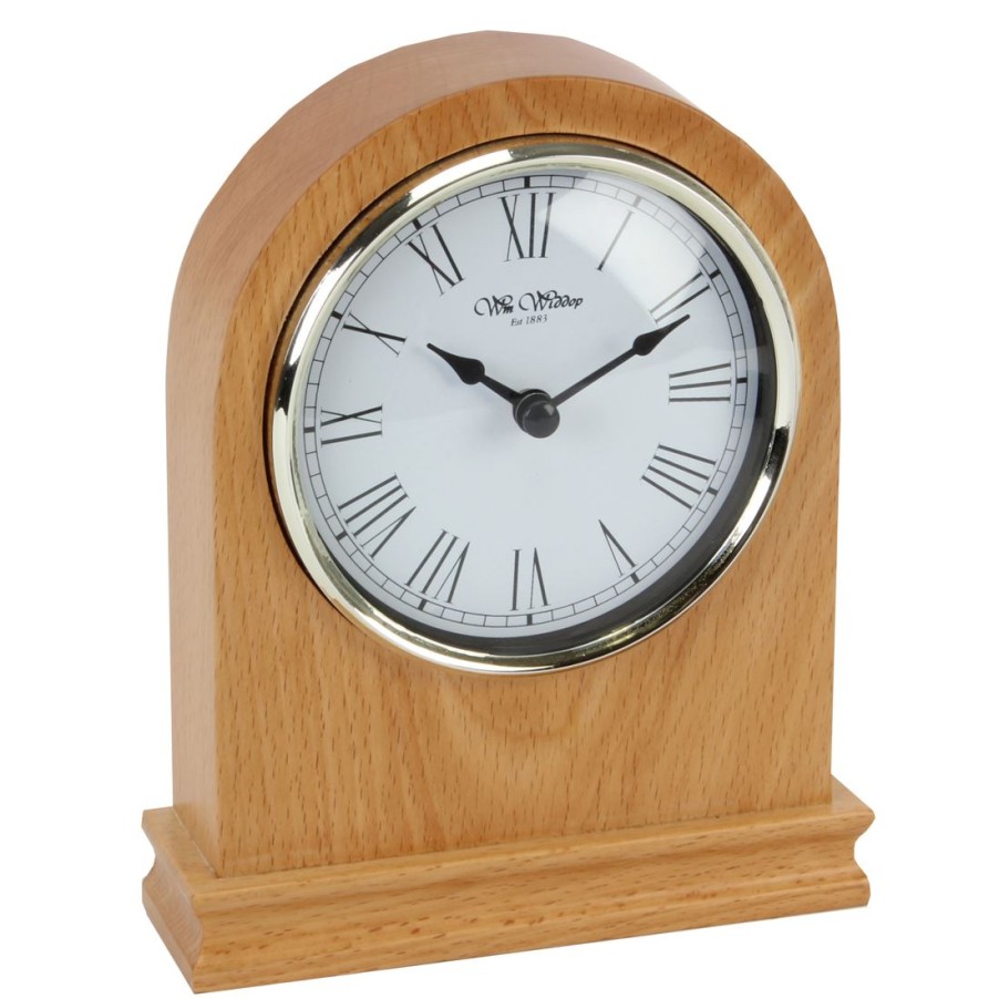 Homewares Wm.Widdop | Wm.Widdop Arched Wooden Mantel Clock