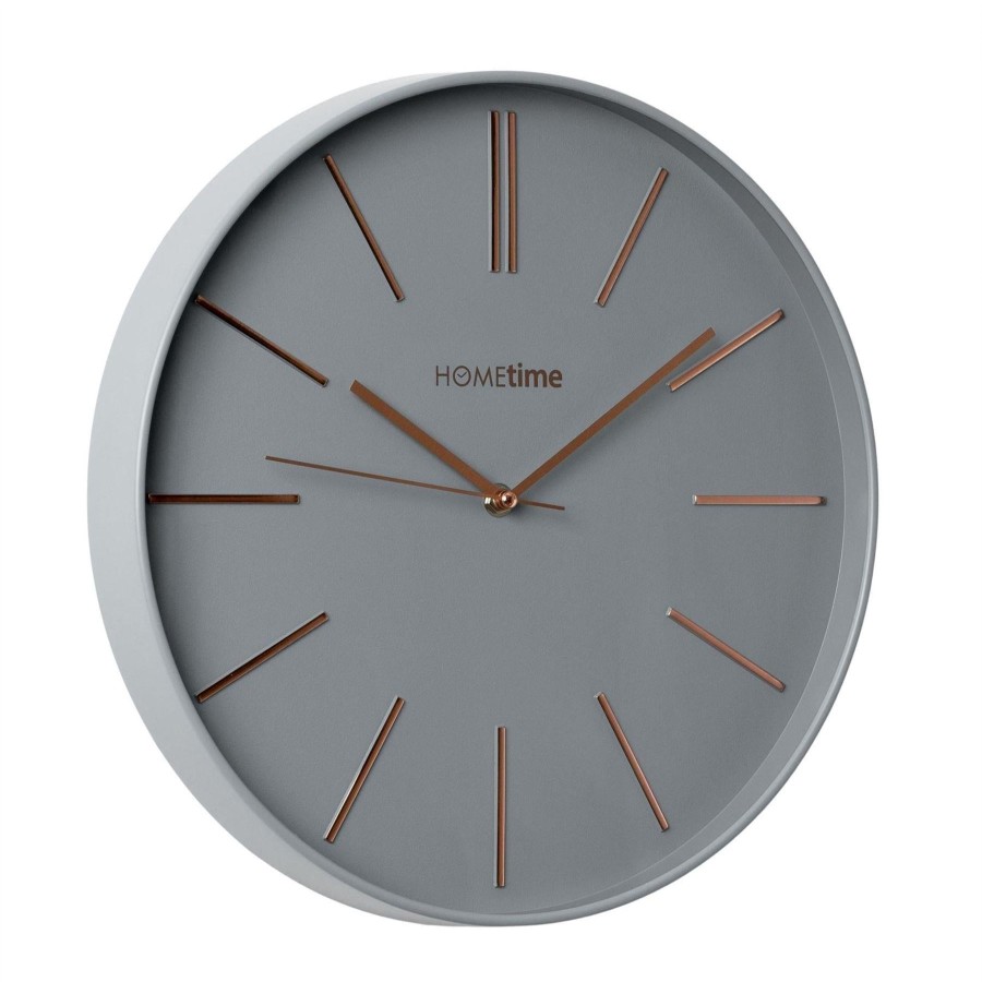 Homewares Hometime | Hometime Round 14" 35.5Cm Dial Wall Clock