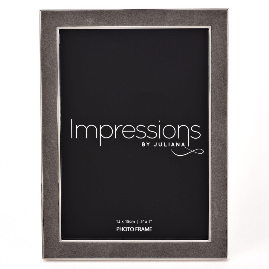 Homewares Impressions | Impressions Grey Velvet Photo Frame